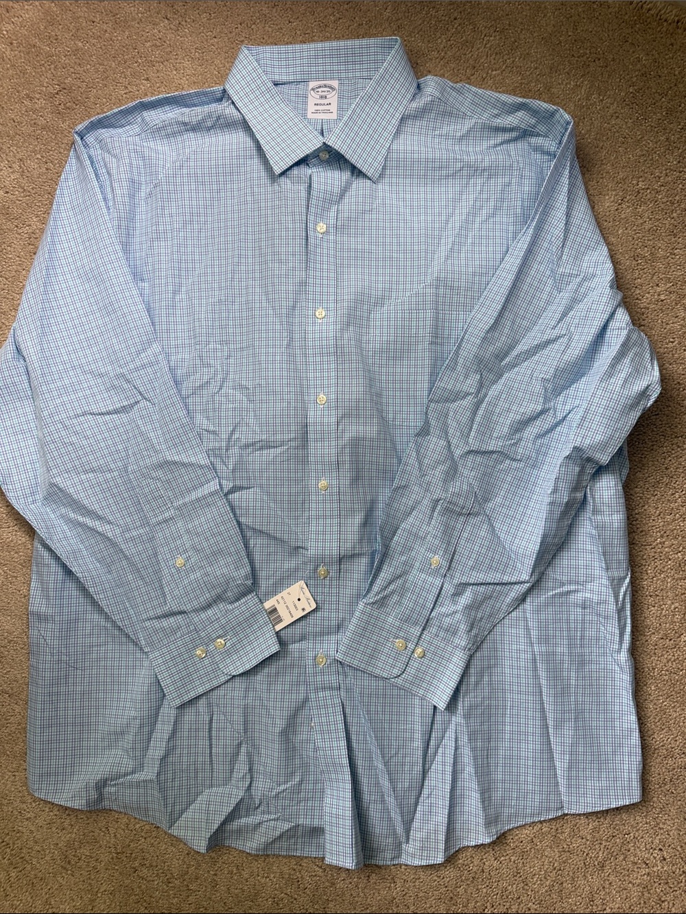 Brooks Brothers Light Blue Dress Shirt - Men 18 34/35 NWT